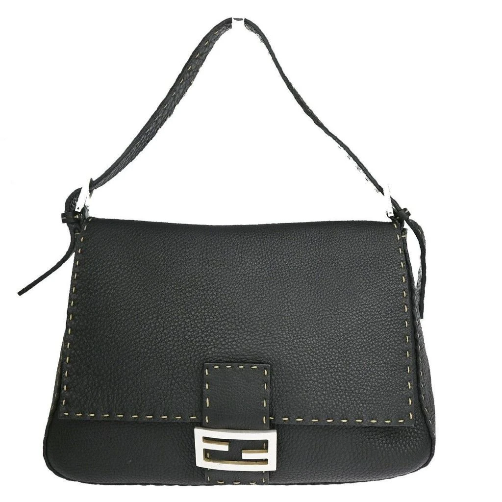 Fendi Fendi Mamma Baguette  Leather Handbag (Pre-Owned) 1