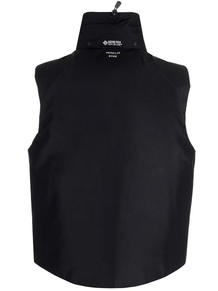 Moncler Moncler X HYKE Logo Detailed Zip-Up Padded Gilet