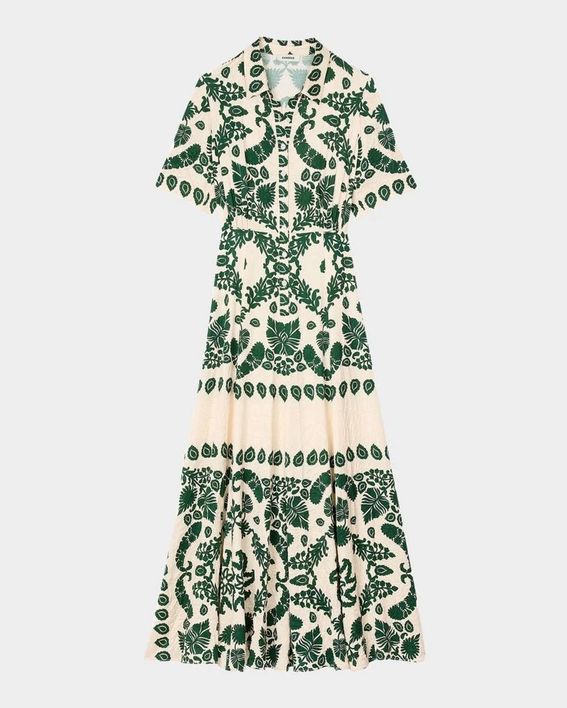 Sandro Lavandou Maxi Shirtdress 1