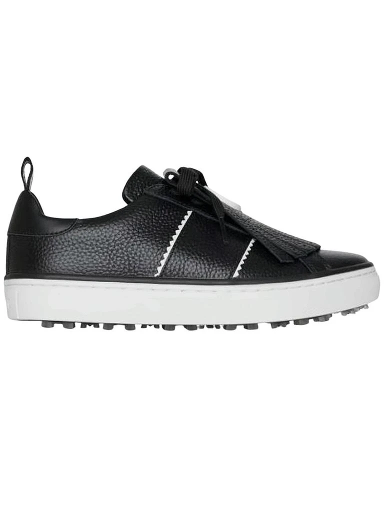 GFORE Textured Leather Low-Top Sneakers with Fringe Detail