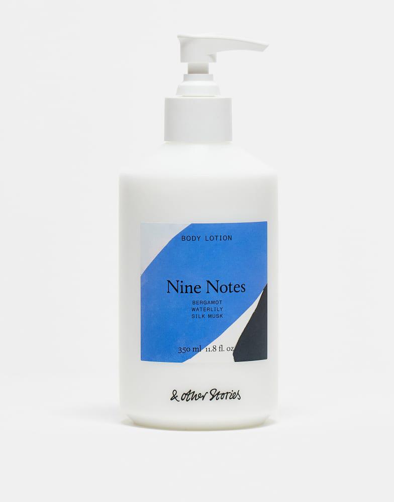 & Other Stories & Other Stories body lotion in nine notes with notes of bergmot, waterlily and silk musk
