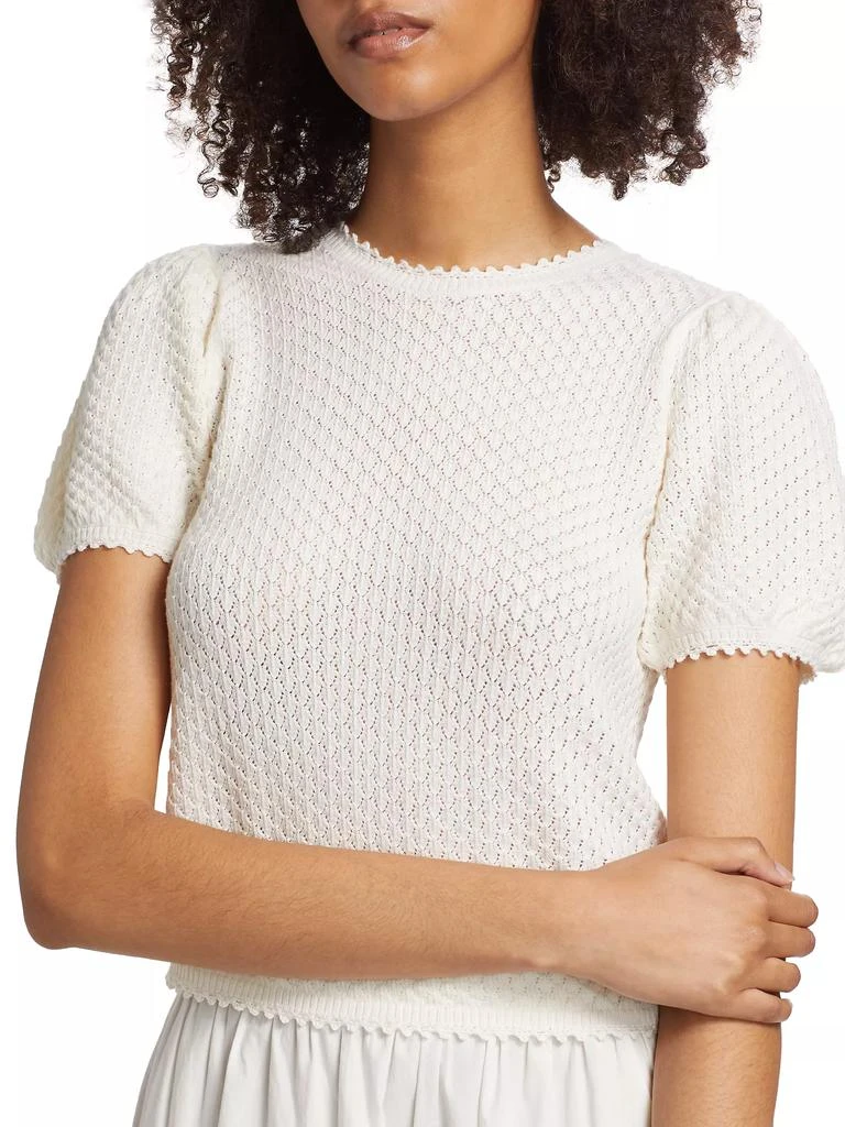 DÔEN Carena Cotton-Silk Pointelle Top 6