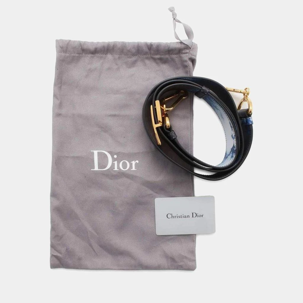 Dior Dior Blue Leather Graphic Print 30 Montaigne Box Bag 10
