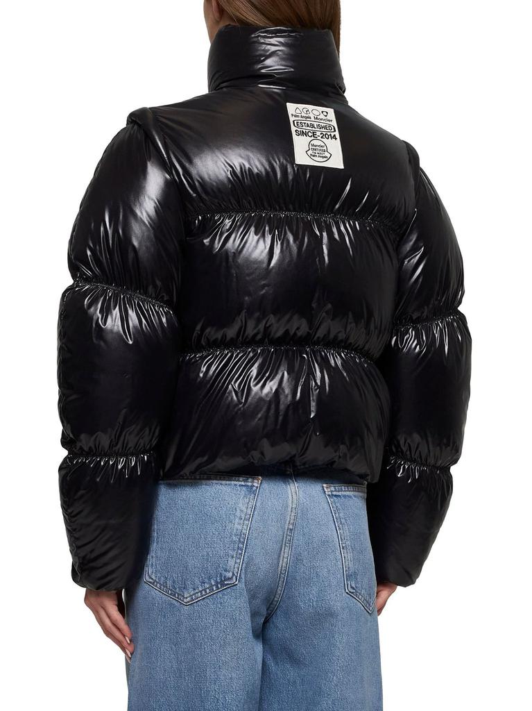 Shop Moncler Genius Logo Patch Puffer Jacket on Sale at
