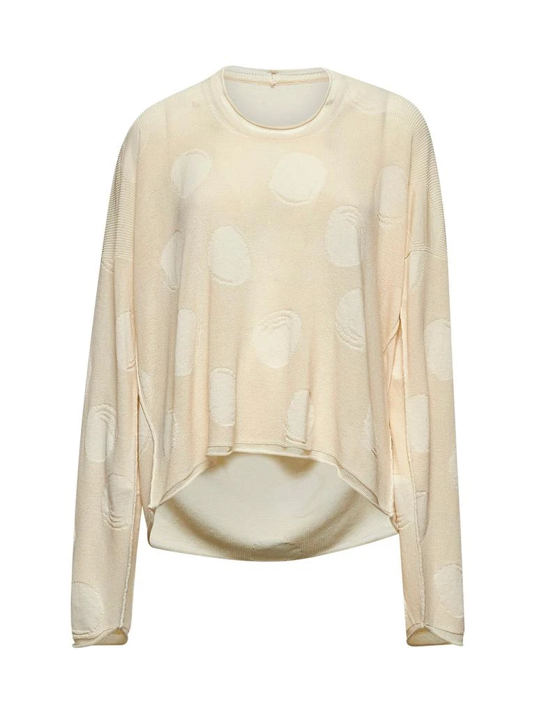 Uma Wang UMA WANG | Ivory polka dot cotton and silk sweater | Women | S 1