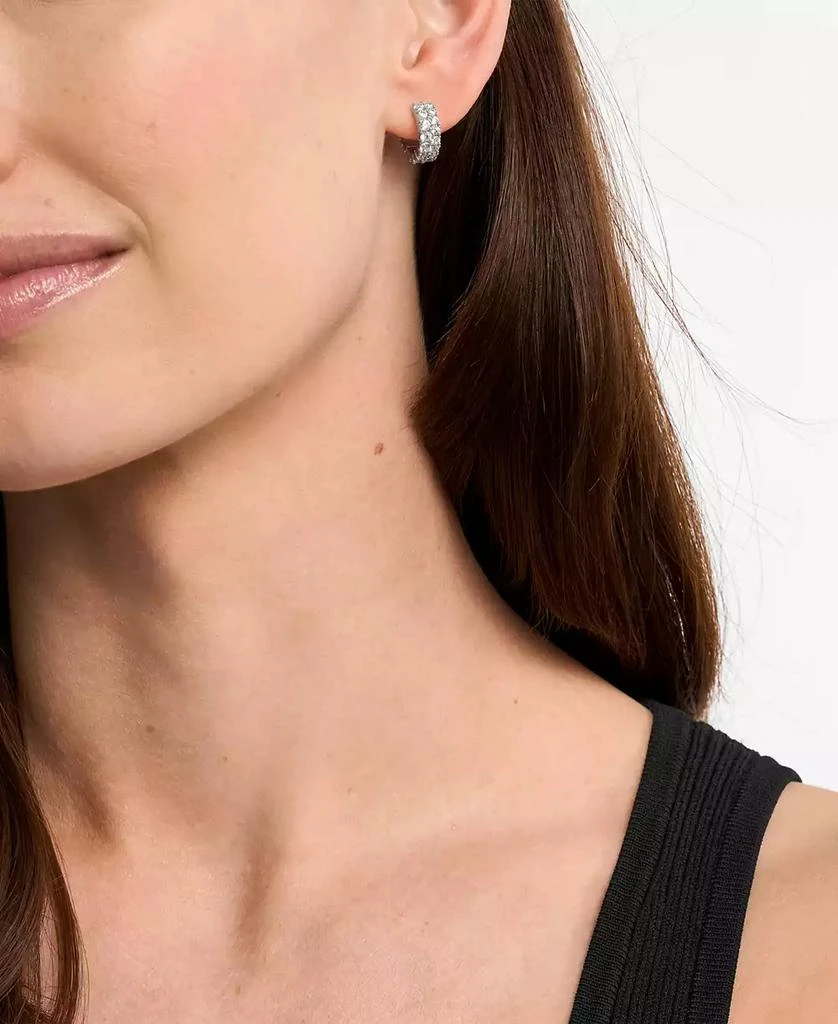 Michael Kors Cubic Zirconia Huggie Earrings 3