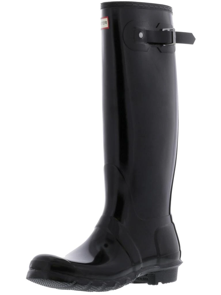 Hunter Womens Original Tall Gloss Rain Boots - Black 2