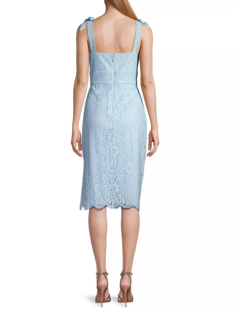 Laundry by Shelli Segal Lace &amp; Tie-Strap Midi-Dress 5