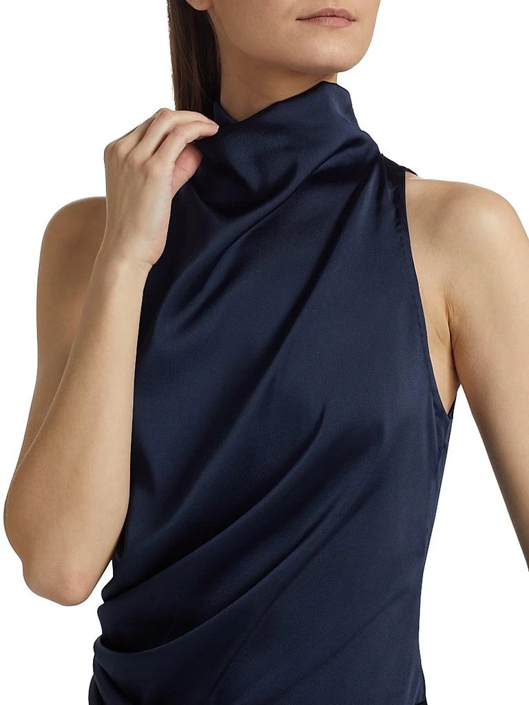 PRABAL GURUNG Draped Satin Sleeveless Top 6