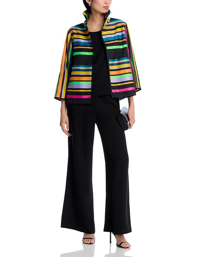 Caroline Rose Ruched Collar Jacket