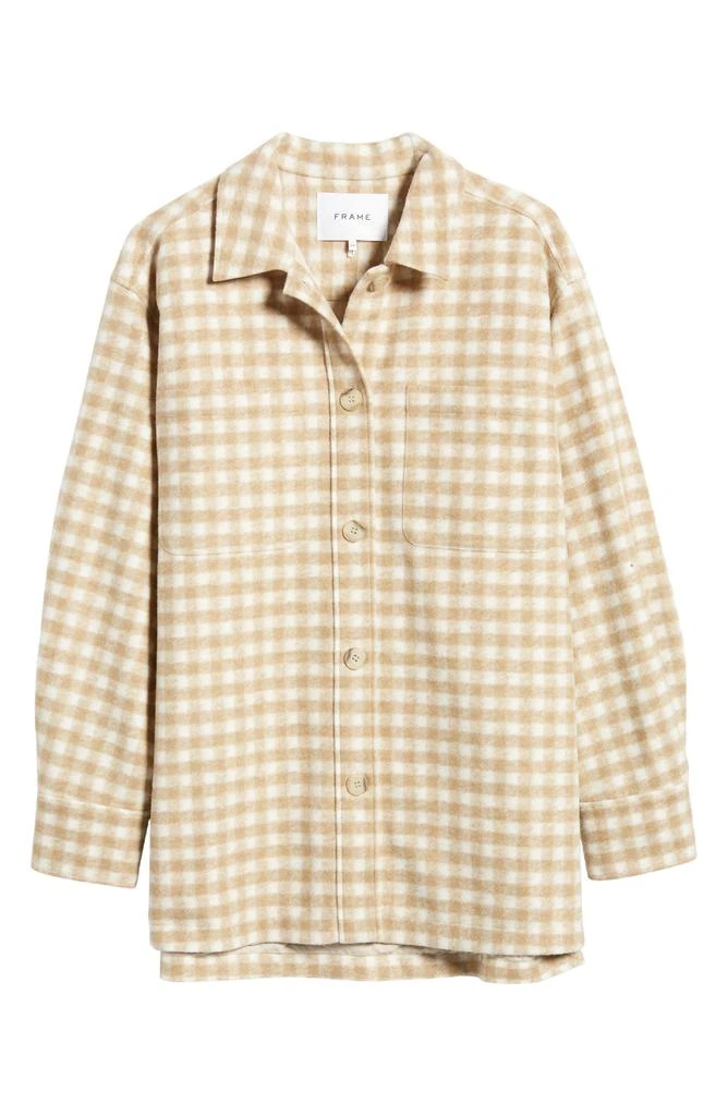 FRAME Gingham Oversize Shirt Jacket 6