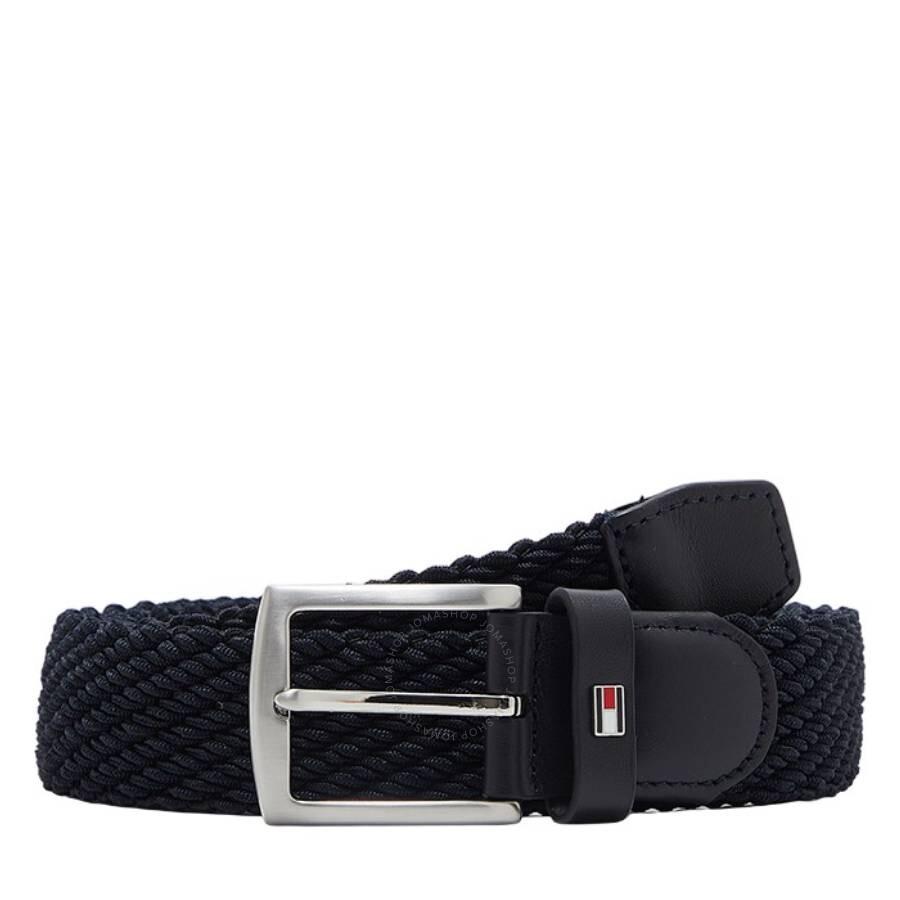 Tommy Hilfiger Tommy Hilfiger Stripe Braided Denton Belt, Size 95