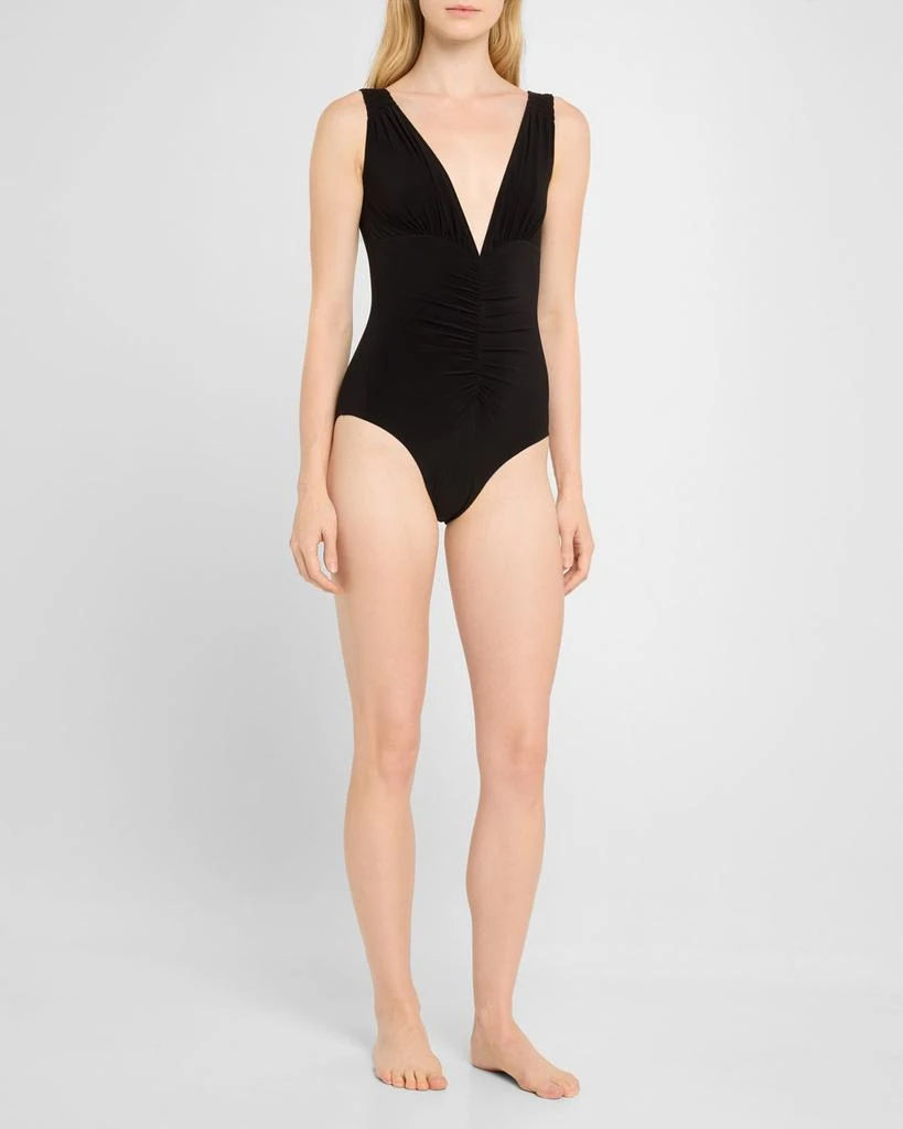 Norma Kamali Tara Shirred One-Piece Swimsuit 2