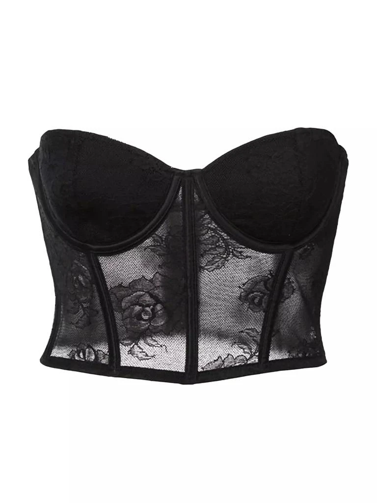 Fleur du Mal Bouquet Lace Bustier Top 1