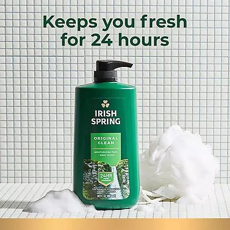 Irish Spring Irish Spring Body Wash for Men, Original Clean, 30 fl. oz., 2 pk. 4