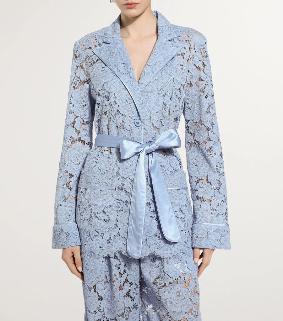 Dolce & Gabbana Cordonetto Lace Floral Pyjama Shirt 4