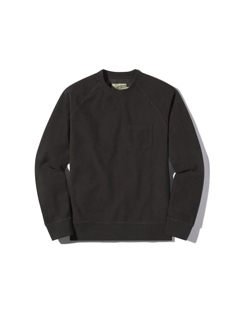 Grayers Dunlop Reverse Fleece Crewneck Tee In Beluga 5