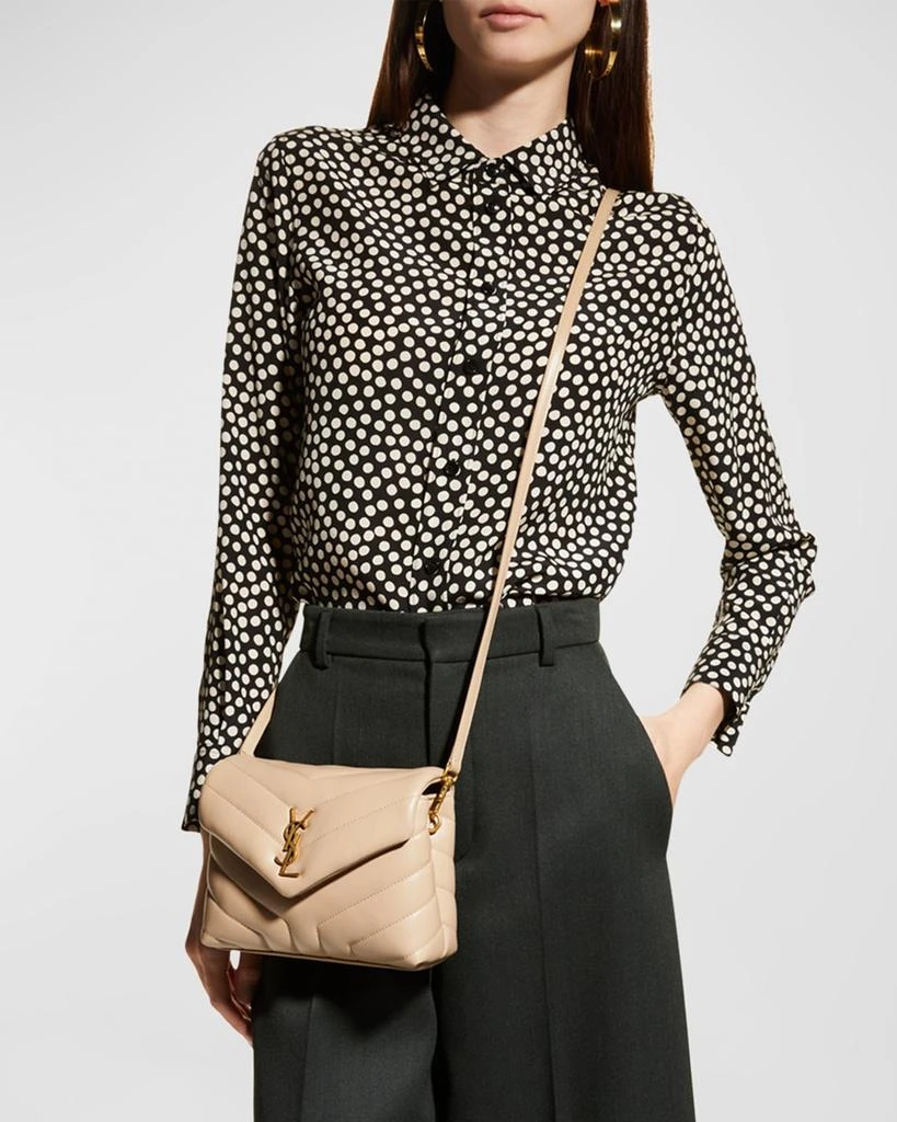 Yves Saint Laurent Loulou Toy YSL Crossbody Bag in Quilted Leather 2