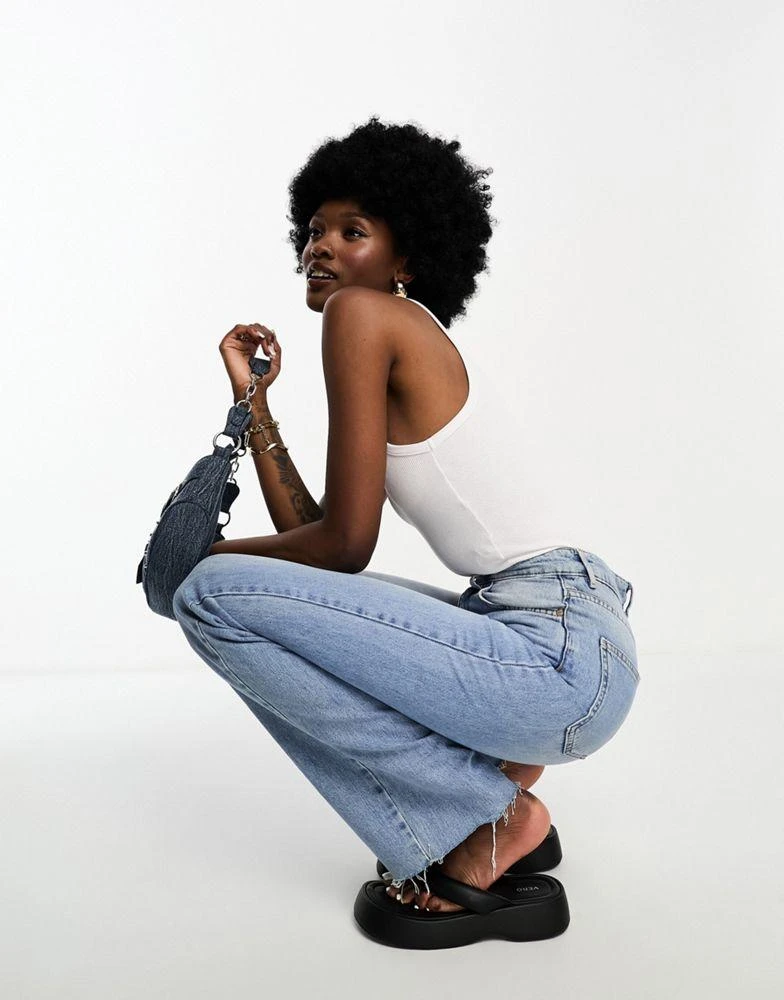 Stradivarius Stradivarius Tall 90s dad jean in vintage blue 3