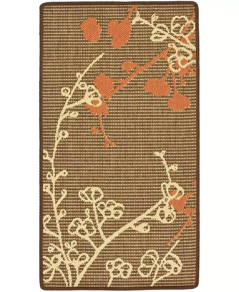 Safavieh Courtyard Brown Natural and Terracotta Area Rug Collection
