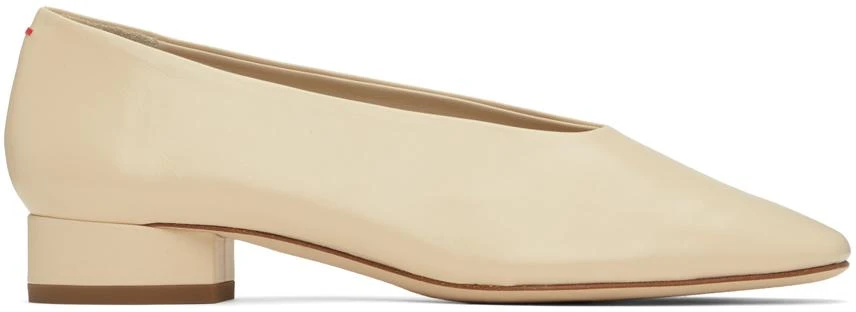 AEYDE Off-White Delia Ballerina Flats 1