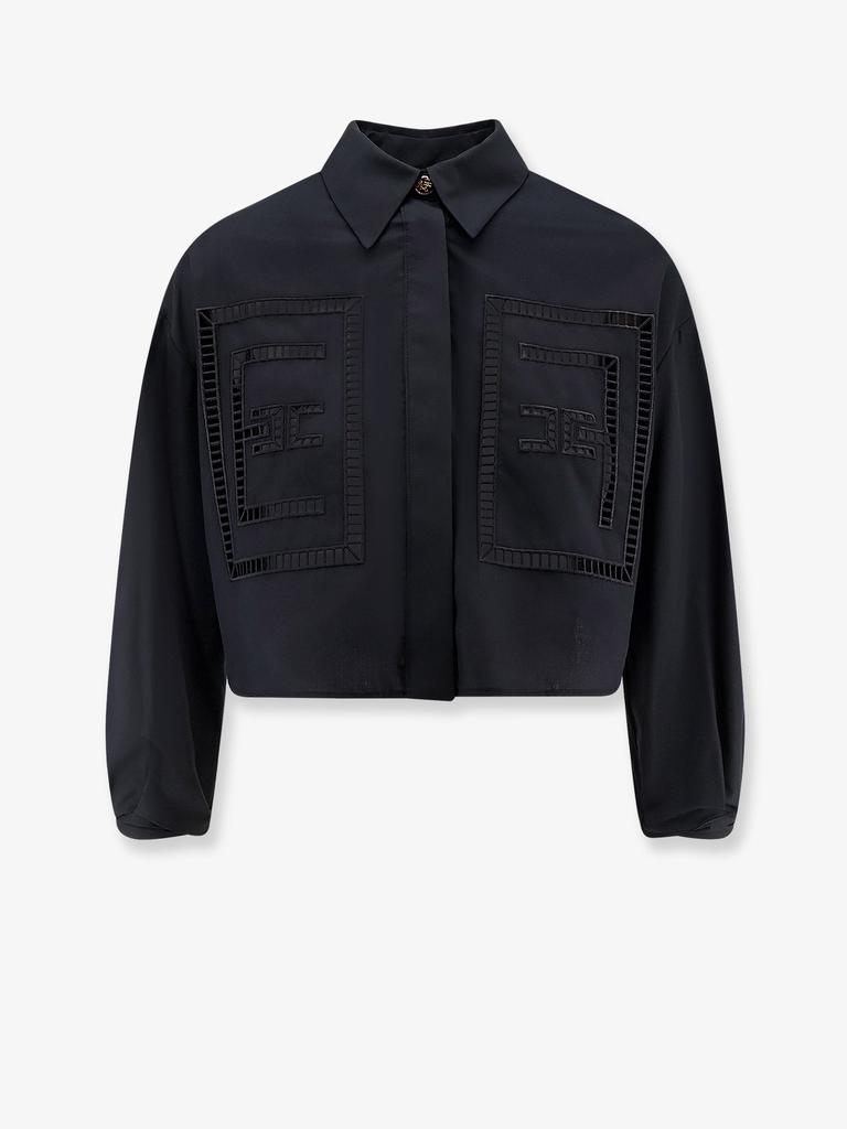 ELISABETTA FRANCHI Kemeja cotton shirt with embroidery