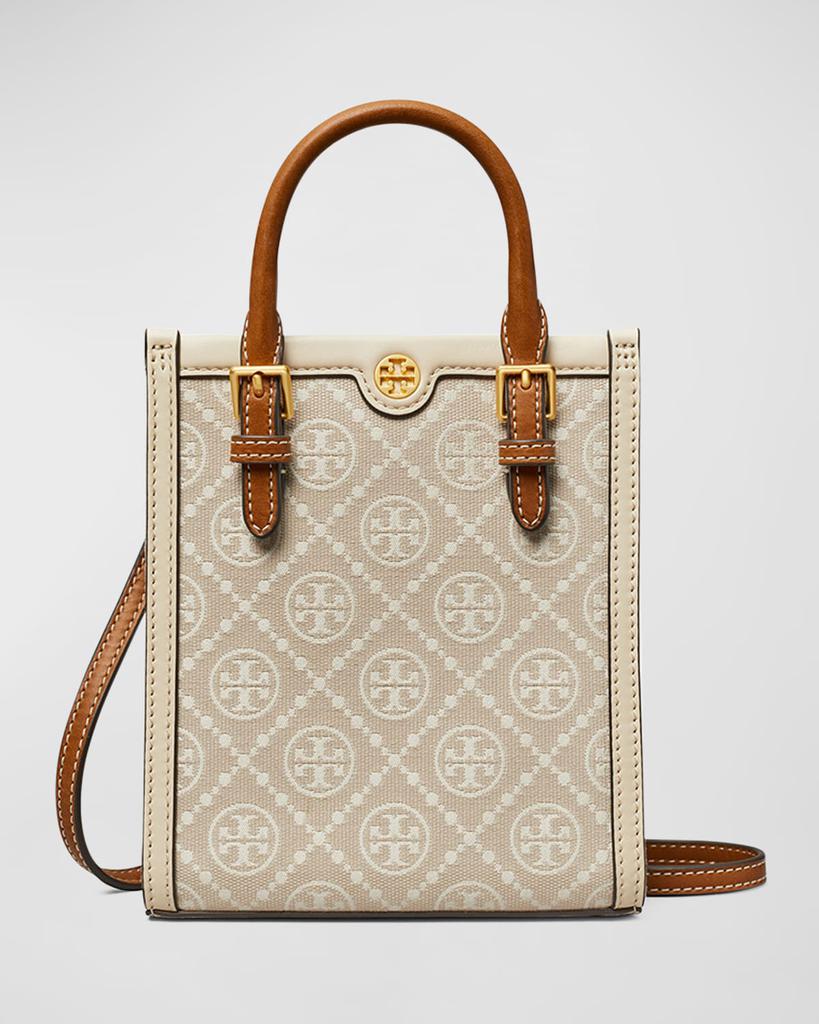 Tory Burch Mini T Monogram Canvas Tote Bag