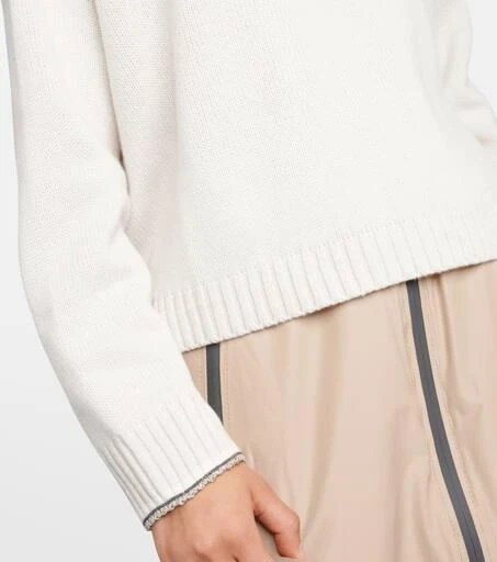 Brunello Cucinelli Wool, cashmere, and silk half-zip sweater 5