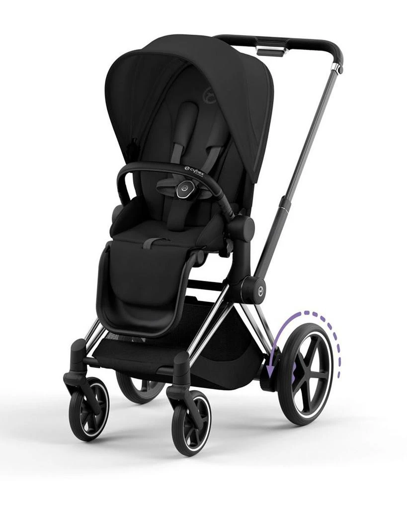 Cybex e-PRIAM 2 Stroller in Chrome with Black Handles 1
