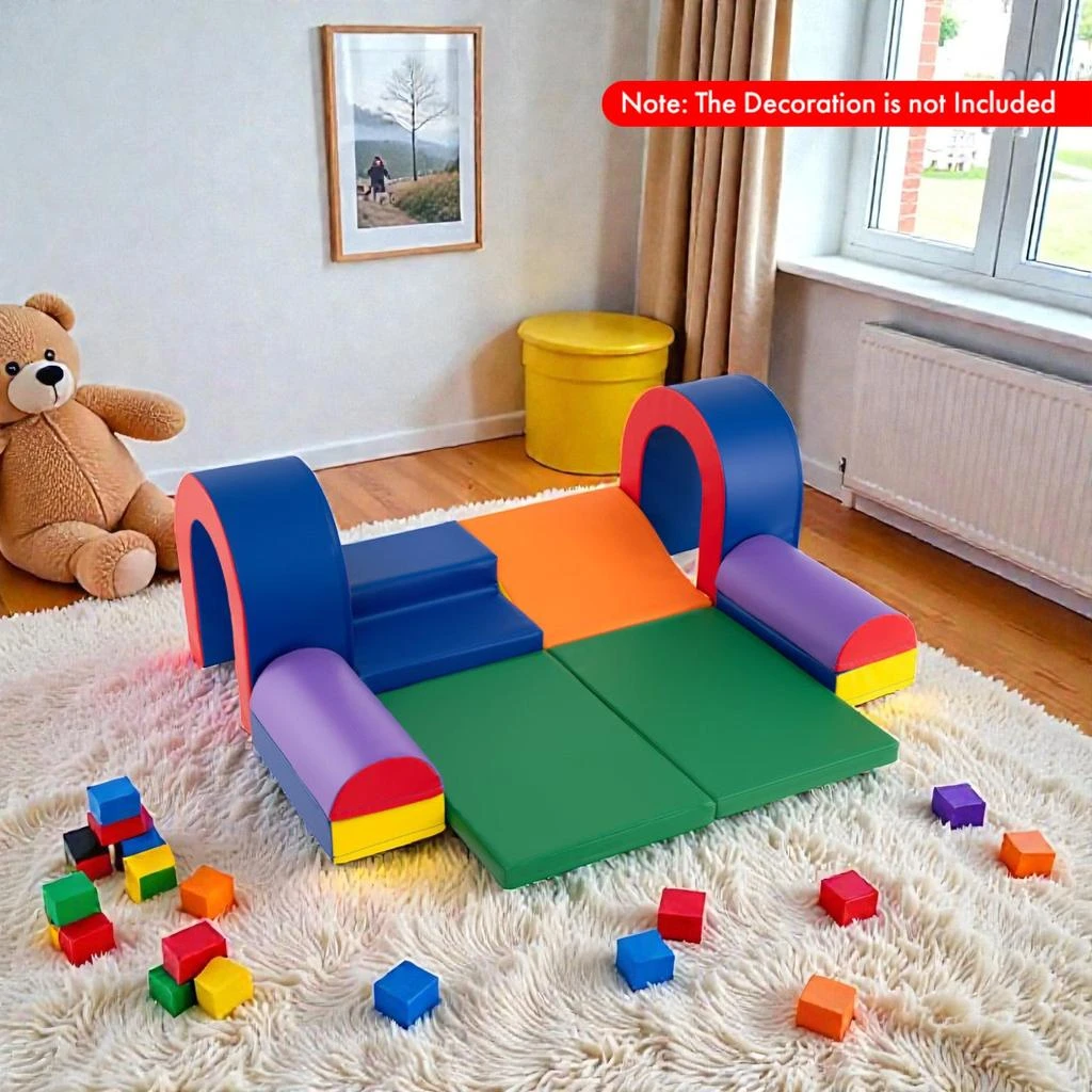 Hivvago Lightweight Soft Foam Climbing Set for Babies with 10 PU Blocks 2