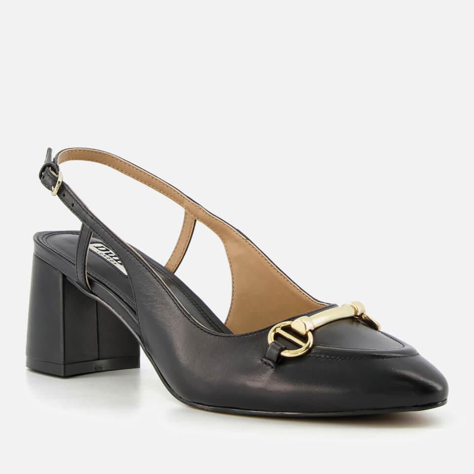 Dune DUNE LONDON WOMEN'S CASSIE SNAFFLE-TRIM LEATHER SLING BACKS