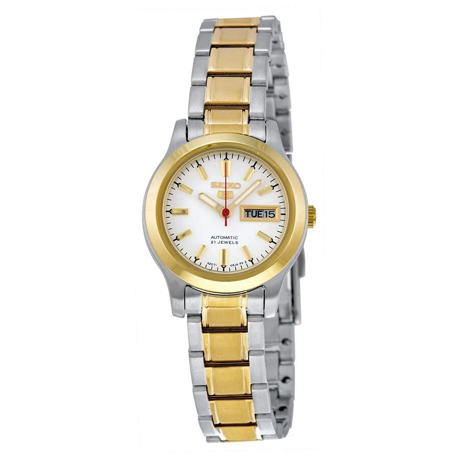 Seiko 5 Automatic White Dial Two-tone Ladies Watch SYMD90 1