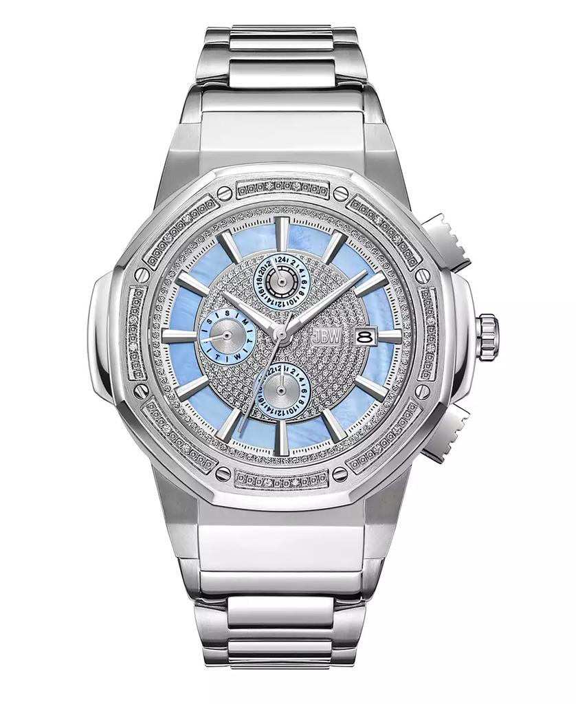 Jbw Men's Saxon Multifunction Silver Stainless Steel Watch