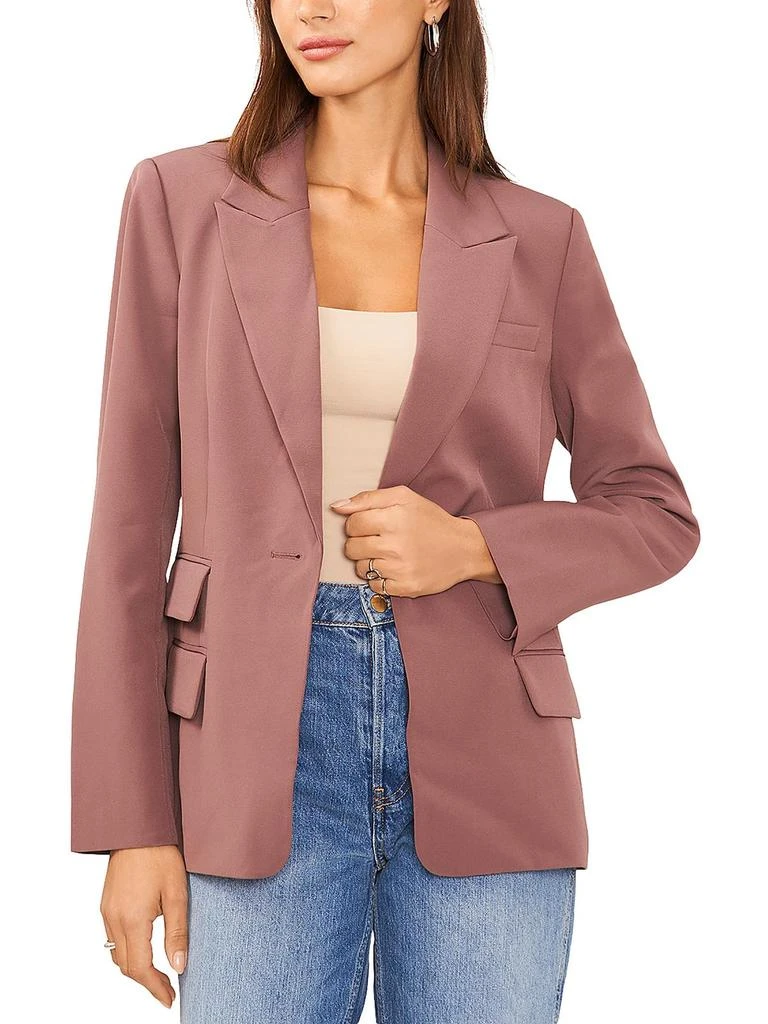1. State Womens Crepe One-Button Blazer 1