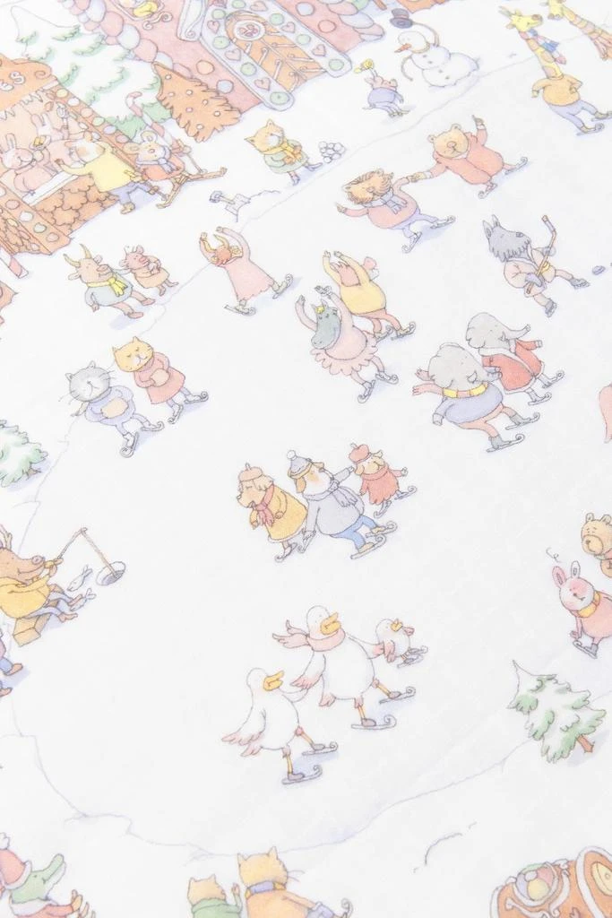 Atelier Choux Atelier Choux Baby Winter Wonderland Swaddle in Multicolour (100cm) 7