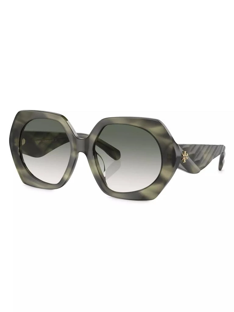 Tory Burch Kira 55MM Oversized Geometric Sunglasses 2