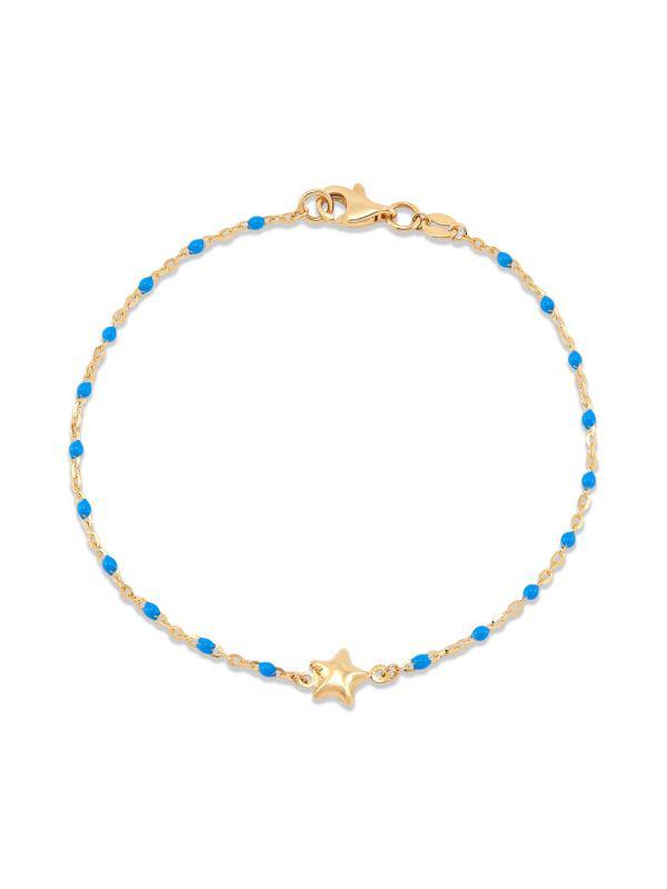 Saks Fifth Avenue 14K Yellow Gold & Enamel Tincup Bracelet