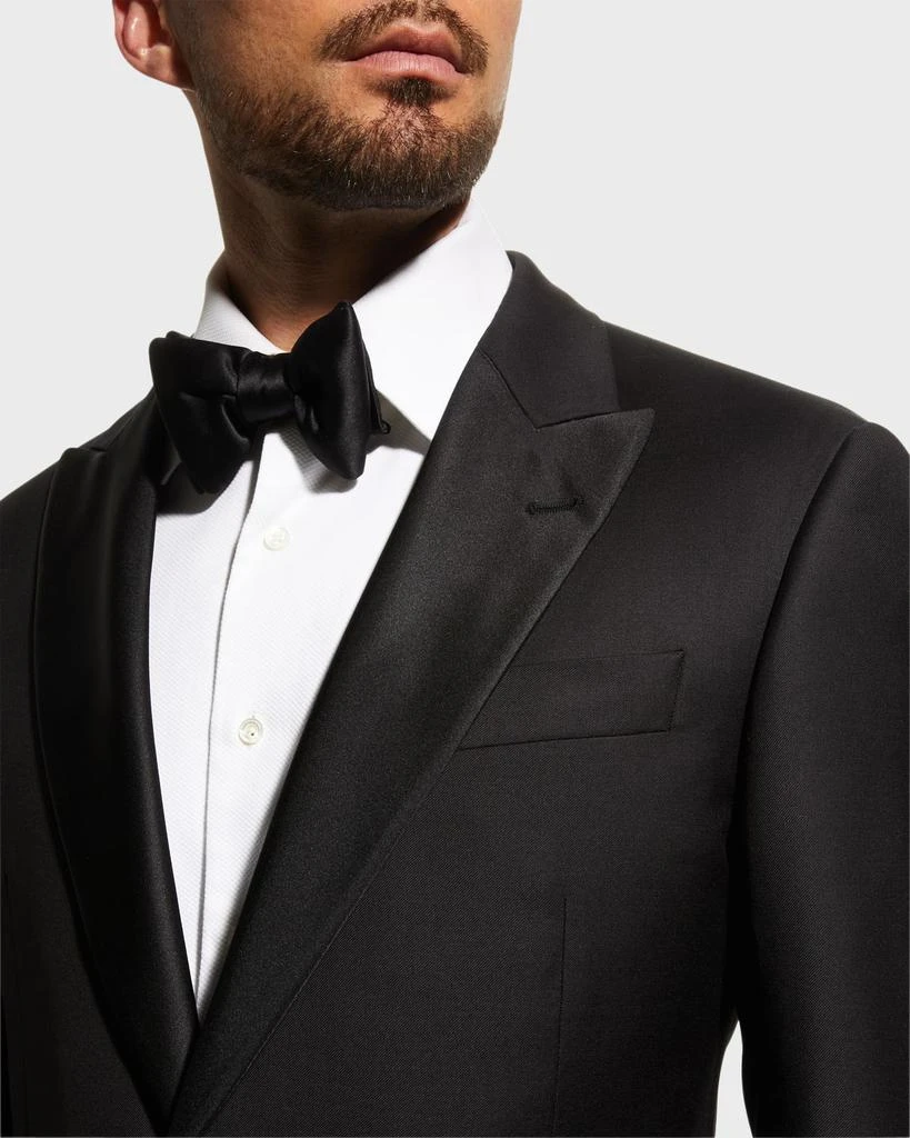 Emporio Armani Men's Solid Peak-Lapel Tuxedo 5