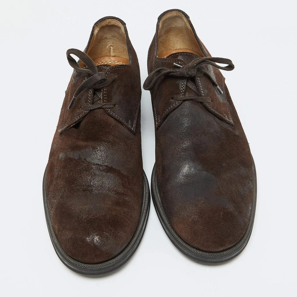 Jimmy Choo Jimmy Choo Dark Brown Suede Lace up Derby Size 41.5 3