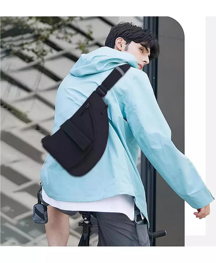 Urbanmax Anti Theft Travel Bag, Crossbody Bags Chest Sling Bag Purses for Women Men Black Right 6