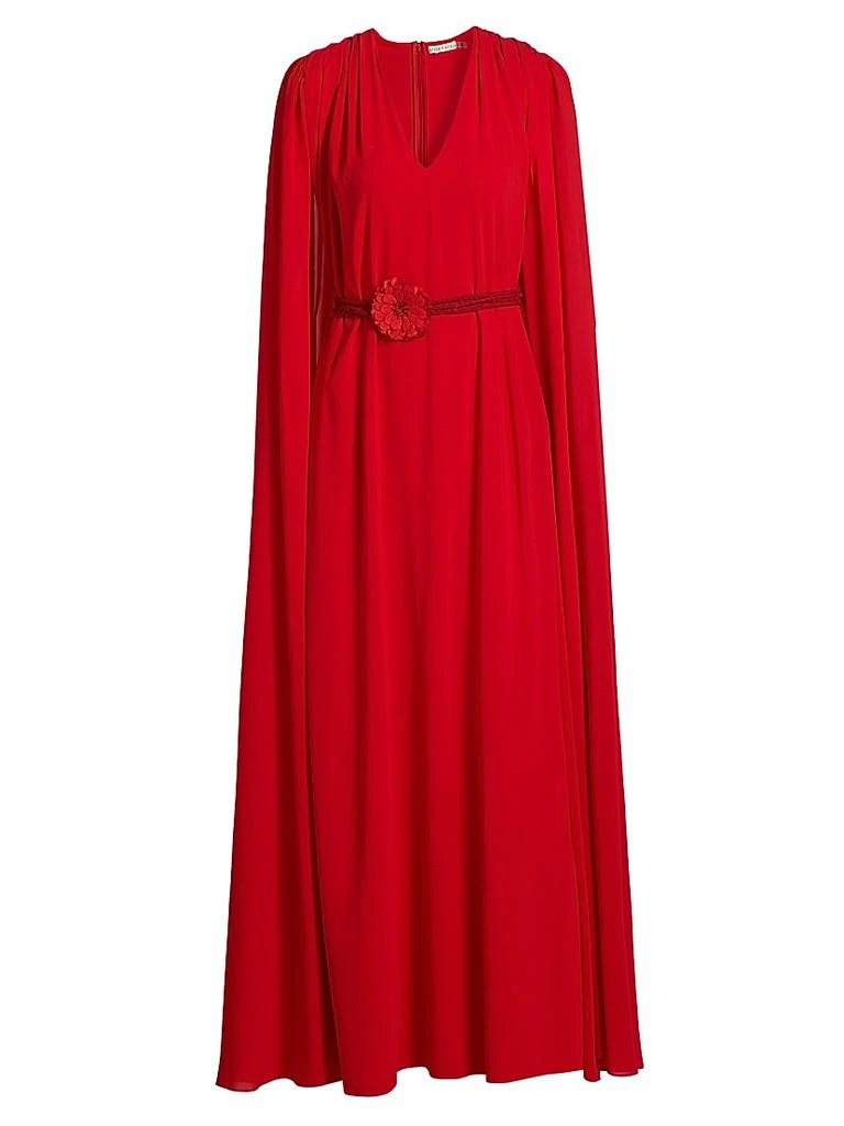 Alice + Olivia Zenaida Maxi Cape Dress 1