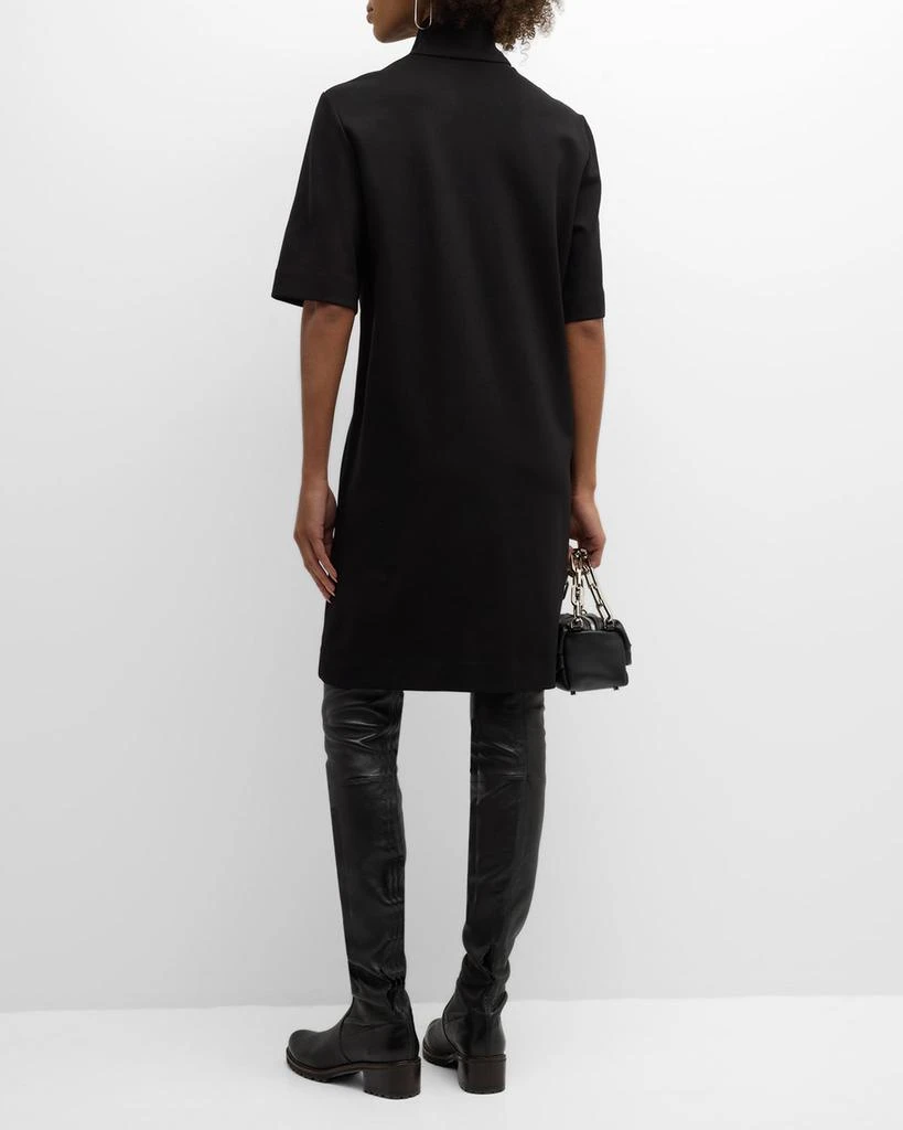 ROSETTA GETTY Quarter-Zip Mini Shift Dress 4