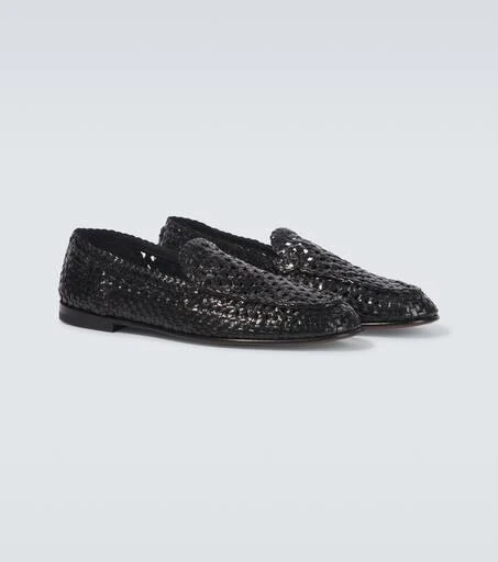Dolce 
Gabbana Woven leather loafers 5