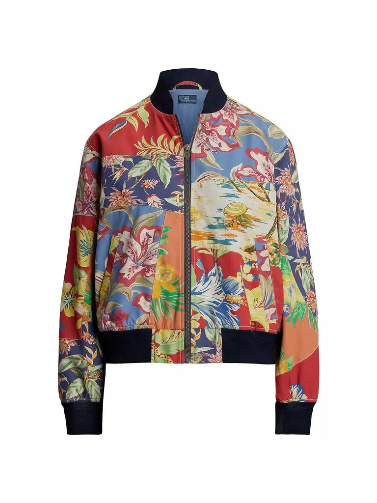 Ralph Lauren Tropical-Print Cotton Twill Bomber Jacket 1