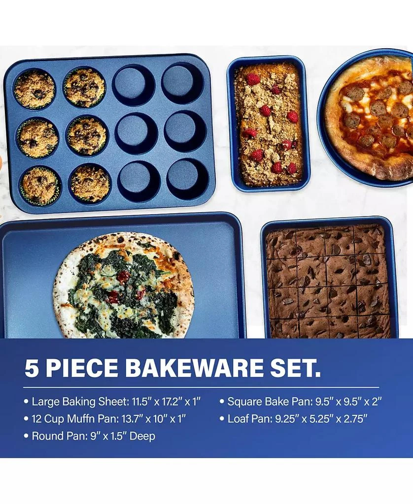 GraniteStone 15-Piece Ultra-Durable Non-Stick Diamond Infused Cookware and Bakeware Set 2