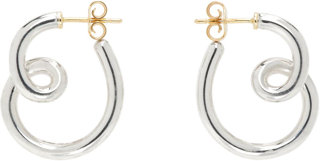 Bea Bongiasca Silver BB Earrings