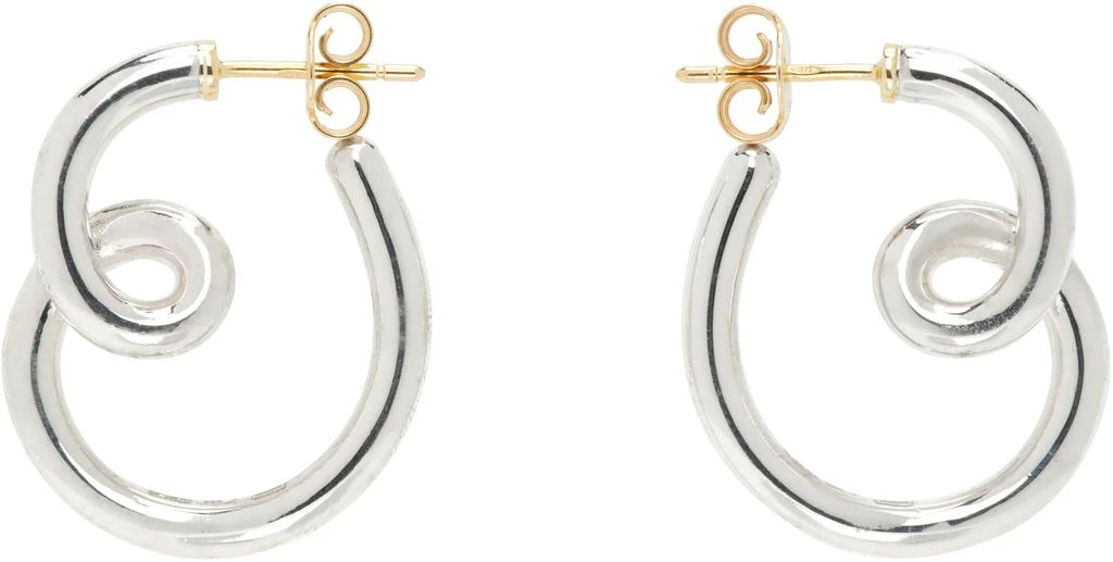 Bea Bongiasca Silver BB Earrings 1