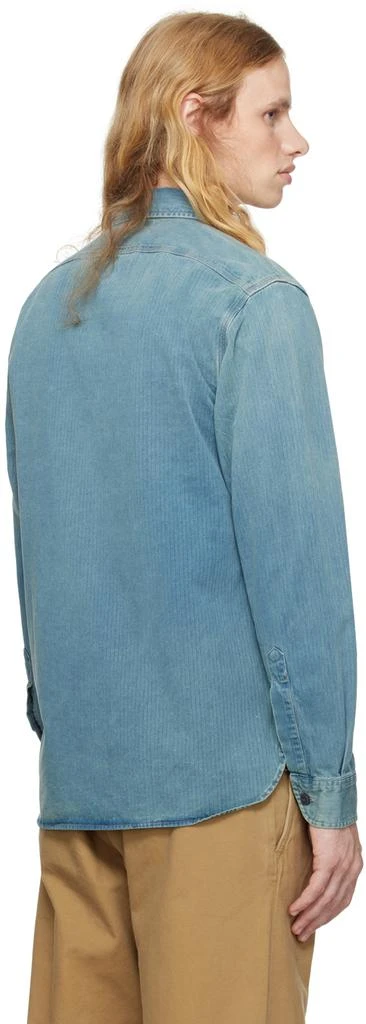 RRL Blue Herringbone Work Shirt 3
