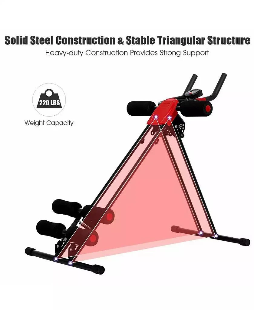 KUYOTQ Abdominal Workout Equipment with LCD Monitor for Home Gym 9