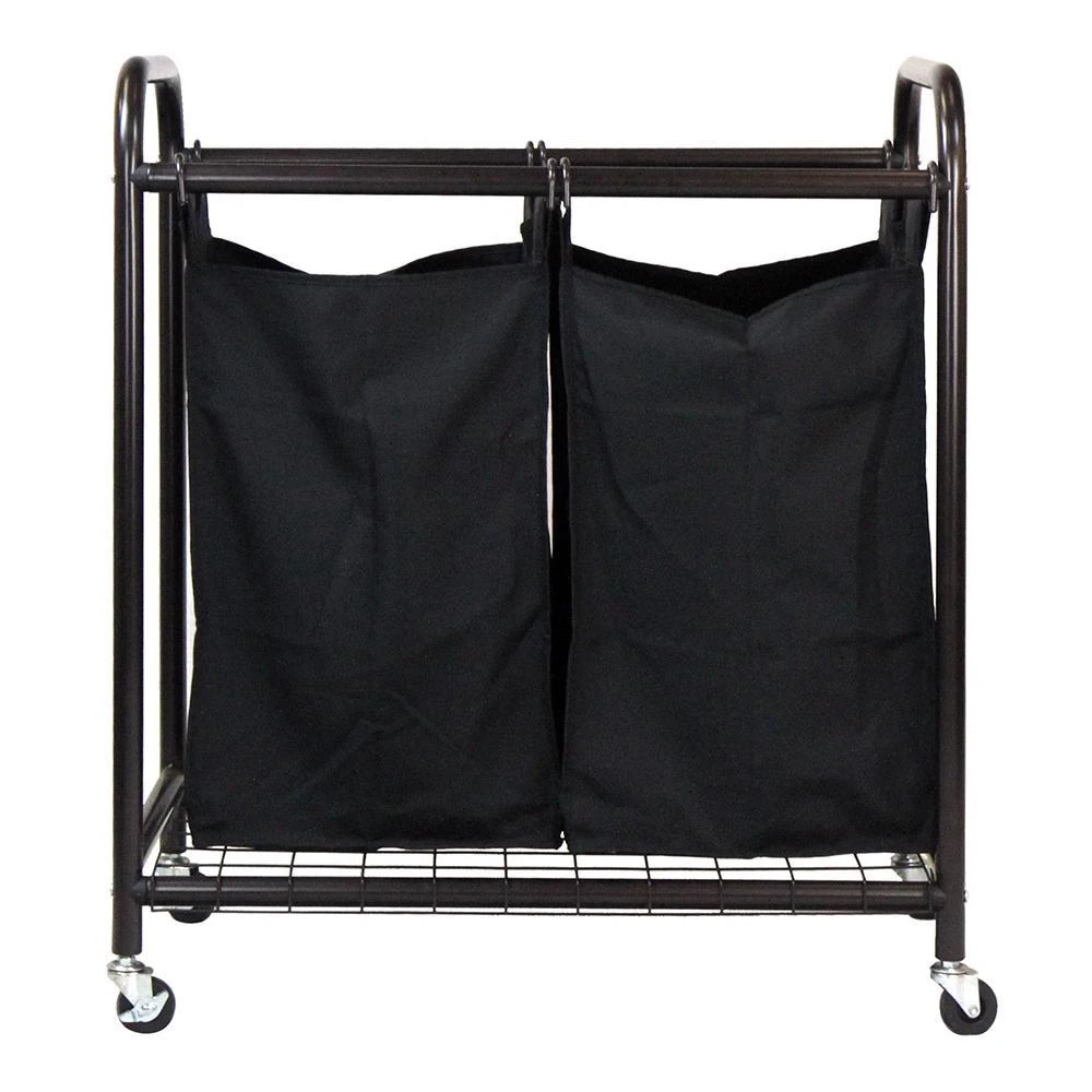 Oceanstar 2-Bag Rolling Laundry Sorter 2